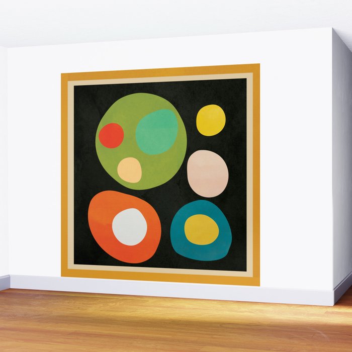 Mid-Century Abstract Balance 13 Wall Mural Gallery Image 2