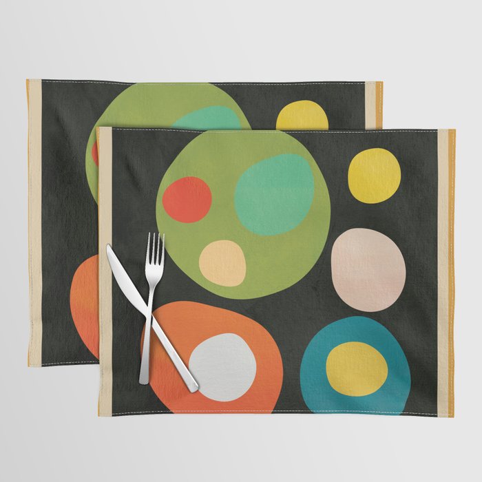Mid-Century Abstract Balance 13 Placemat Gallery Image 1