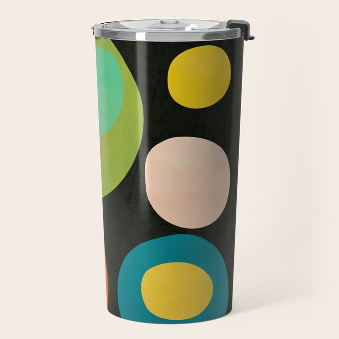 Mid-Century Abstract Balance 13 Travel Mug Gallery Image 2
