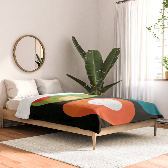 Mid-Century Abstract Balance 13 Comforter Gallery Image 2