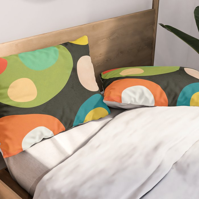 Mid-Century Abstract Balance 13 Pillow Sham Gallery Image 2