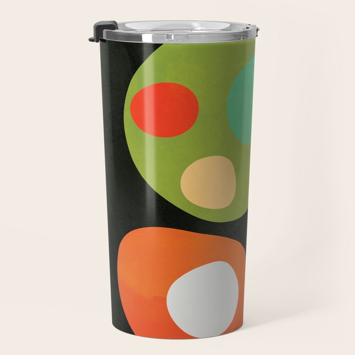 Mid-Century Abstract Balance 13 Travel Mug Gallery Image 3