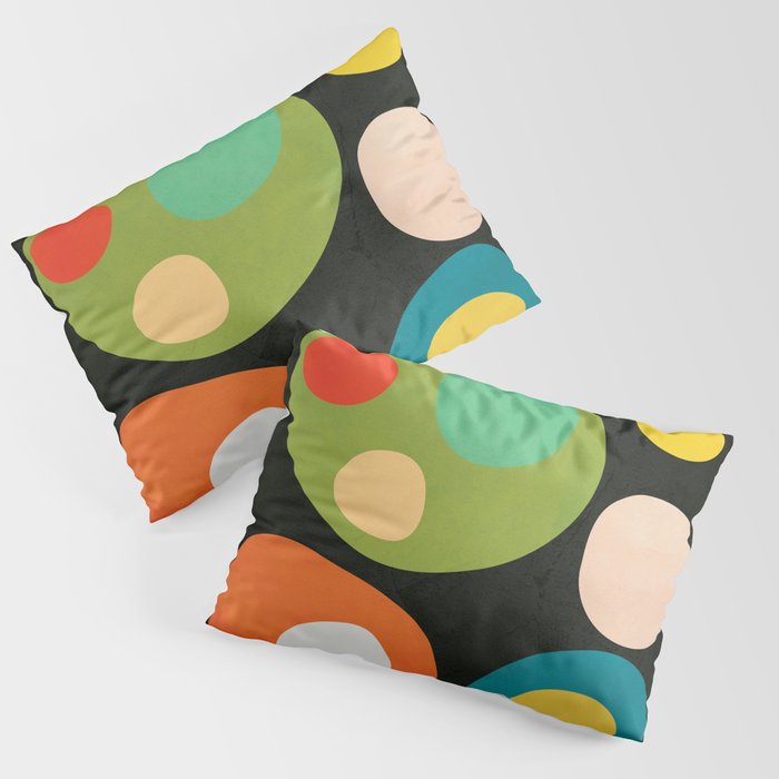 Mid-Century Abstract Balance 13 Pillow Sham Gallery Image 3