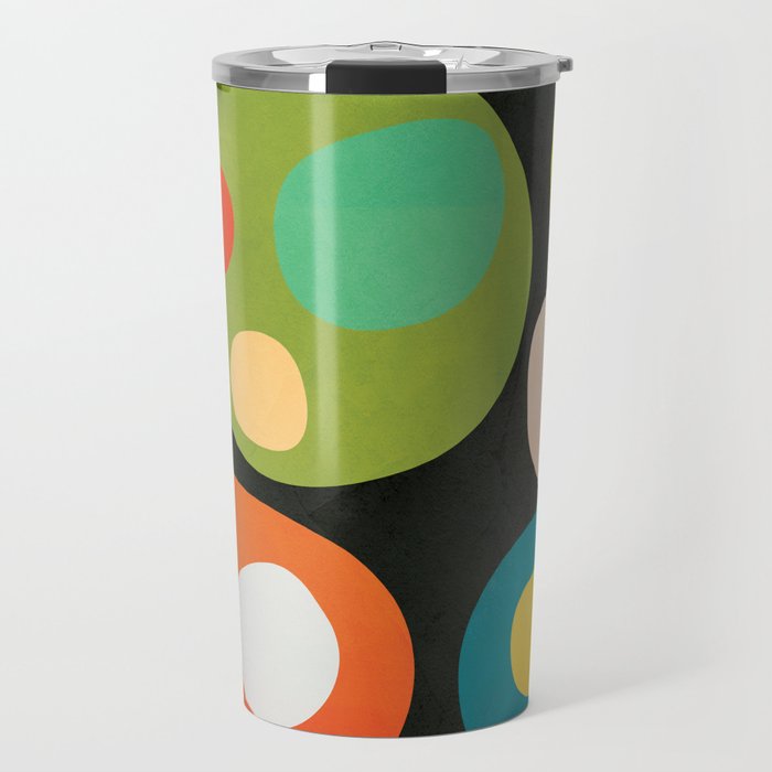 Mid-Century Abstract Balance 13 Travel Mug Gallery Image 1
