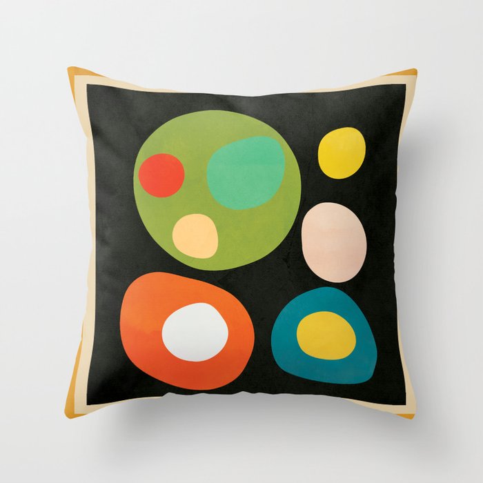Mid-Century Abstract Balance 13 Throw Pillow Gallery Image 6