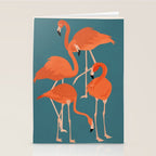 Graceful Flamingos 3 Stationery Card Gallery Image 2
