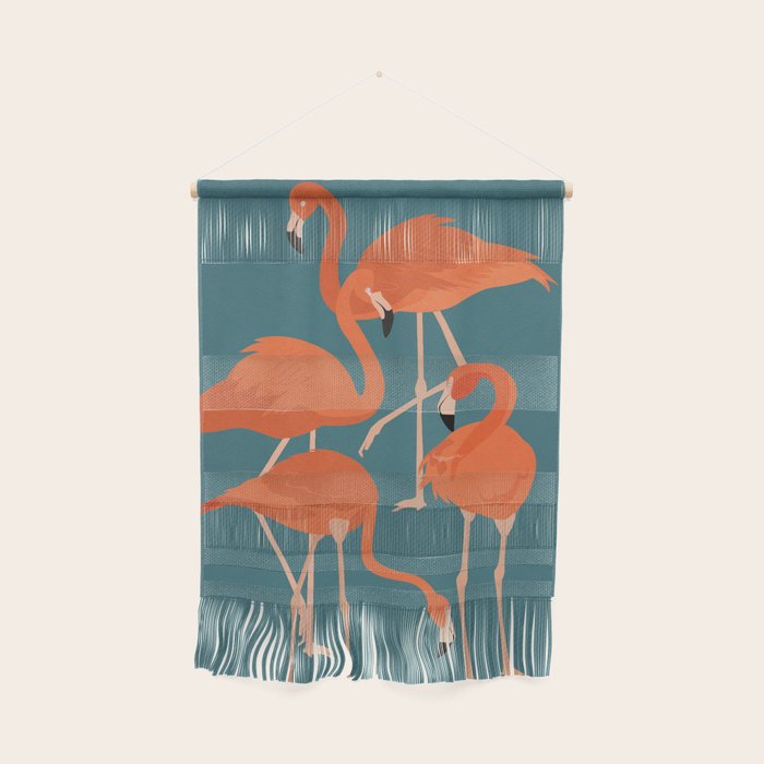 Graceful Flamingos 3 Wall Hanging Gallery Image 1