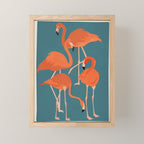 Graceful Flamingos 3 Mini Art Print Gallery Image 1