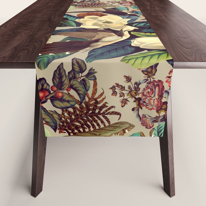 FLORAL AND BIRDS XXI-II Table Runner Gallery Image 1