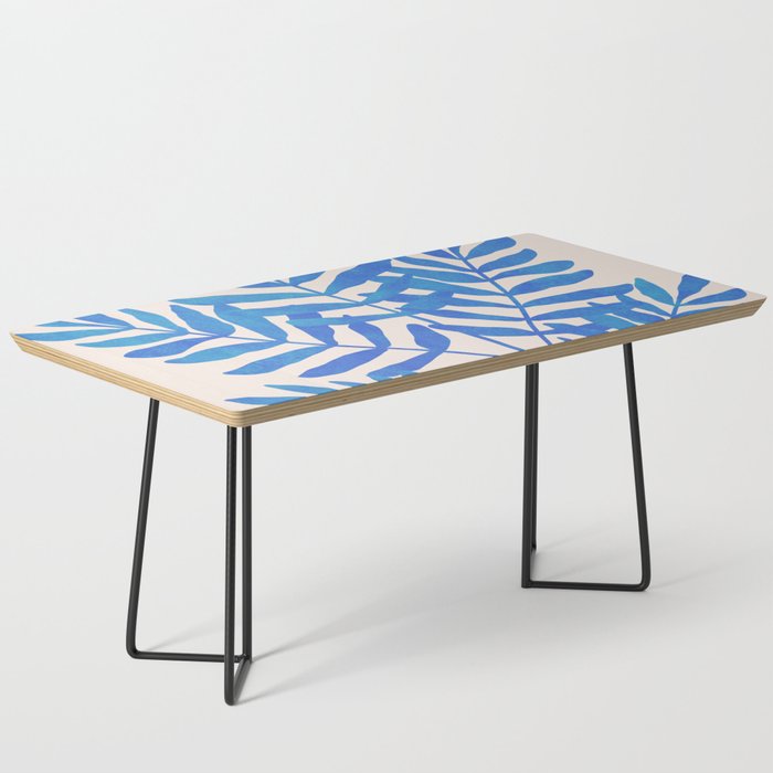 Blue Fern Leaf Coffee Table Gallery Image 1