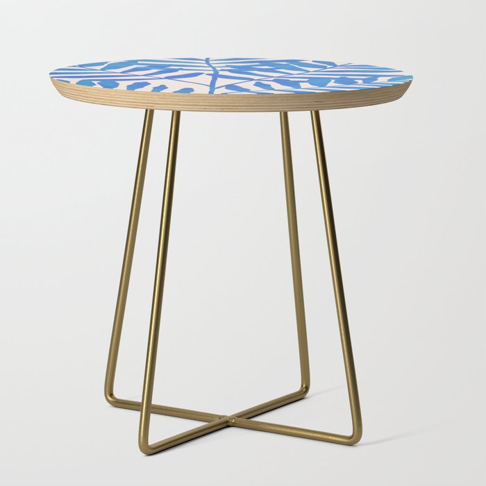 Blue Fern Leaf Side Table Gallery Image 1