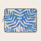 Blue Fern Leaf Laptop Sleeve Gallery Image 1
