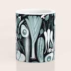 Go veggie // black background pine and mint vegetables Coffee Mug Gallery Image 4