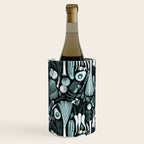Go veggie // black background pine and mint vegetables Wine Chiller Gallery Image 3