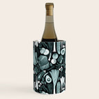 Go veggie // black background pine and mint vegetables Wine Chiller Gallery Image 2