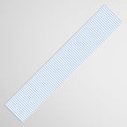Light Pastel Blue and White Stripes - Classic Striped Pattern Table Runner Gallery Image 3