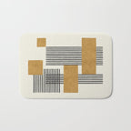 Stripes and Square Composition - Abstract Bath Mat Gallery Image 1