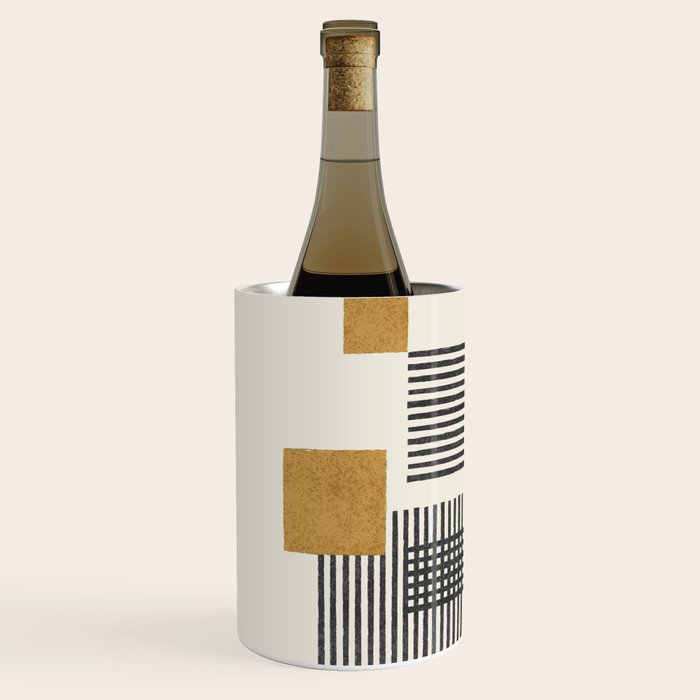 Stripes and Square Composition - Abstract Wine Chiller Gallery Image 2