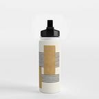 Stripes and Square Composition - Abstract Water Bottle Gallery Image 2