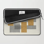 Stripes and Square Composition - Abstract Laptop Sleeve Gallery Image 2