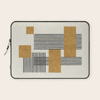 Stripes and Square Composition - Abstract Laptop Sleeve Gallery Image 1