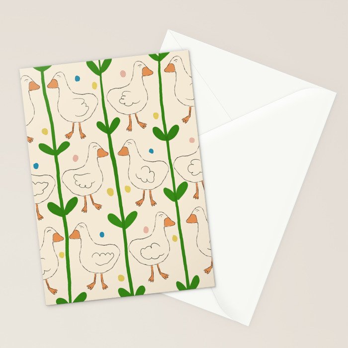 Ducks and Dots Stationery Card Gallery Image 2