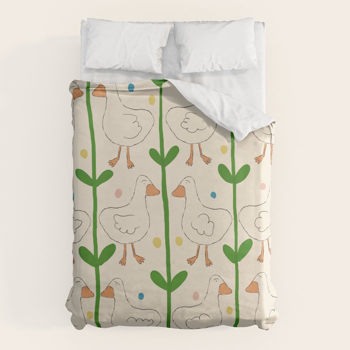 Ducks and Dots Duvet Cover Gallery Image 1