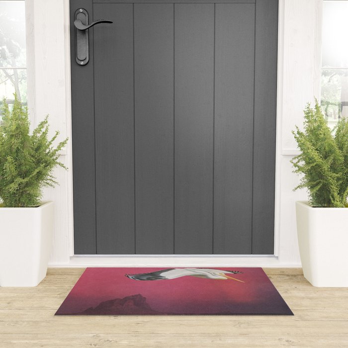Pelicans in Space Welcome Mat Gallery Image 3