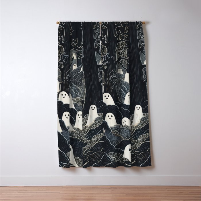 Ghost Forest Window Curtain Gallery Image 3