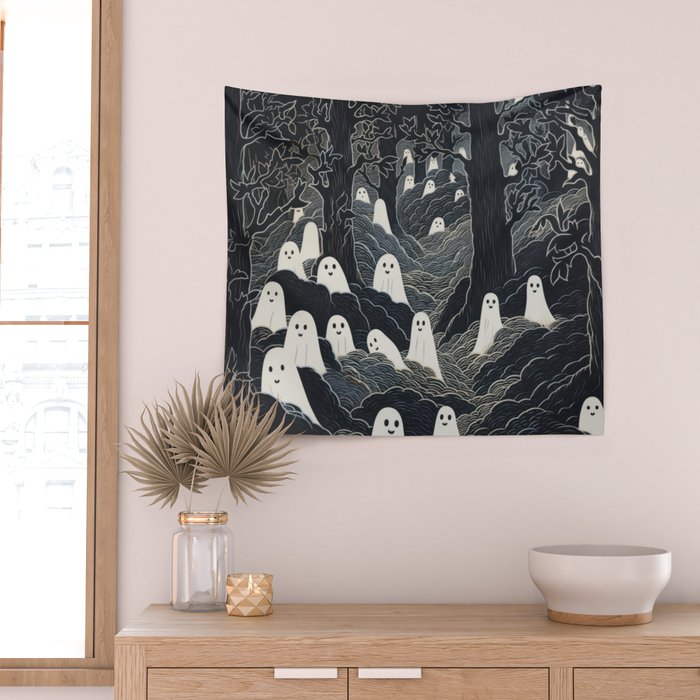 Ghost Forest Wall Tapestry Gallery Image 2