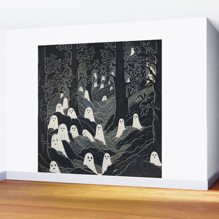 Ghost Forest Wall Mural Gallery Image 2