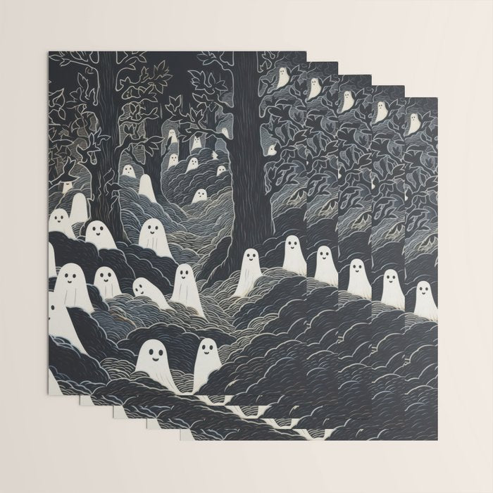 Ghost Forest Wrapping Paper Gallery Image 3