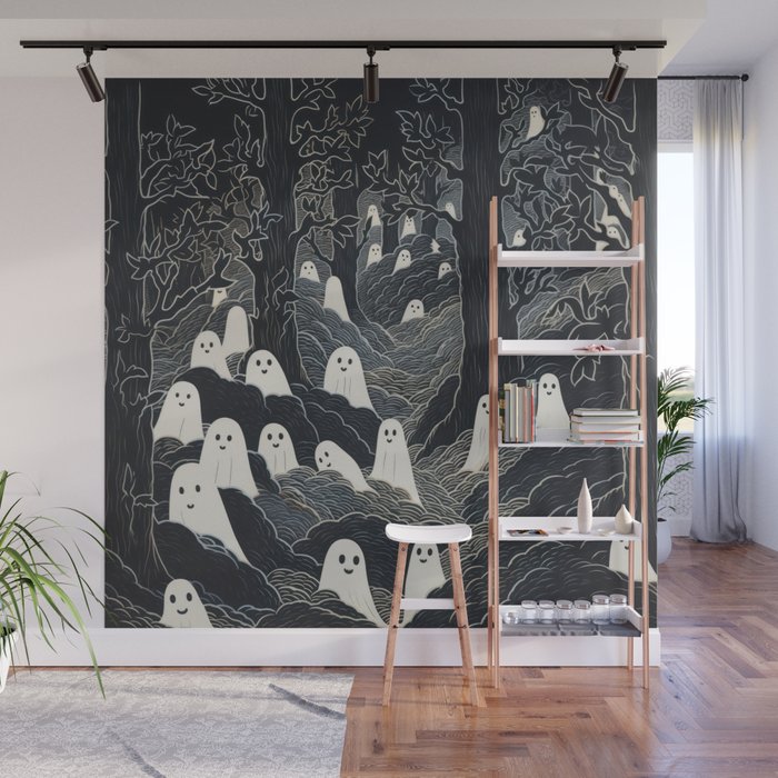 Ghost Forest Wall Mural Gallery Image 1
