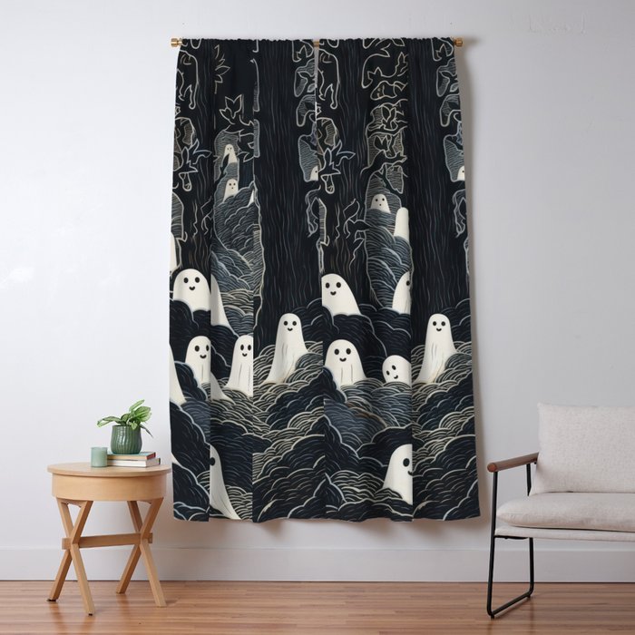 Ghost Forest Window Curtain Gallery Image 5