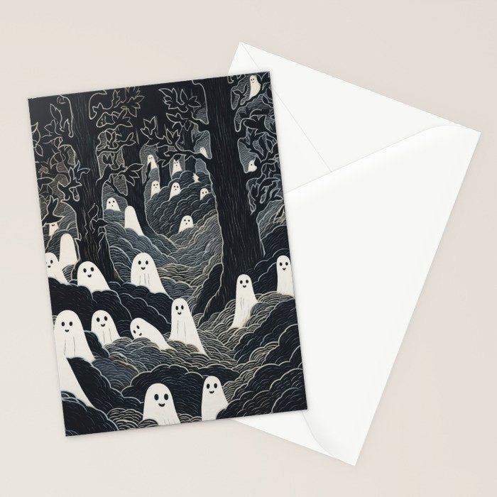 Ghost Forest Stationery Card Gallery Image 2