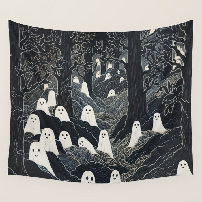 Ghost Forest Wall Tapestry Gallery Image 1