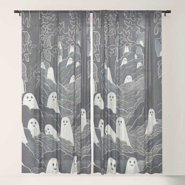 Ghost Forest Window Curtain Gallery Image 21