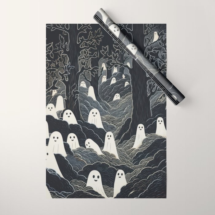 Ghost Forest Wrapping Paper Gallery Image 1