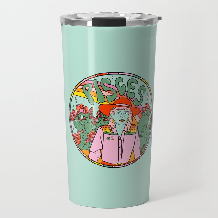 Pisces Cowgirl Travel Mug Gallery Image 1