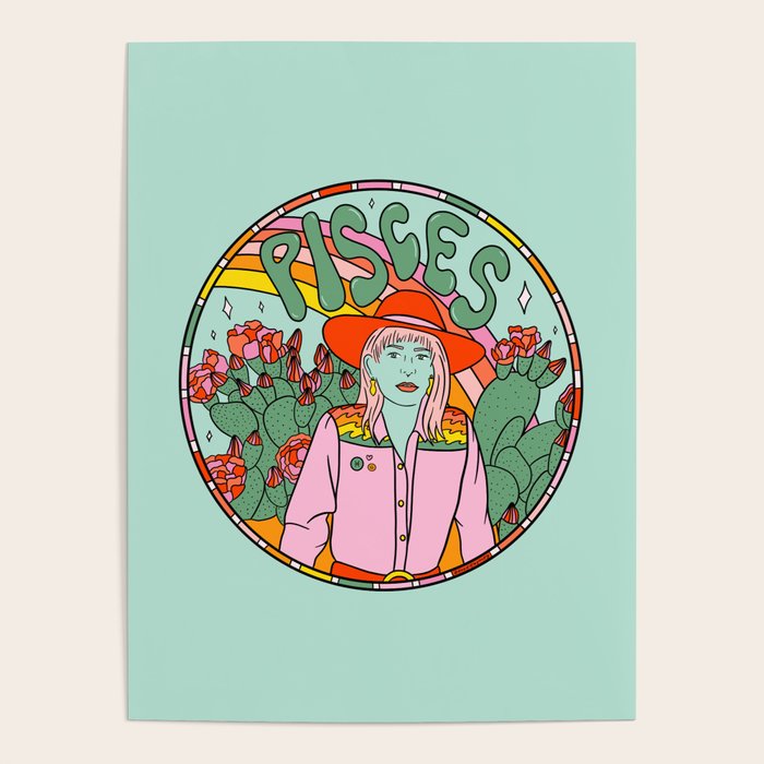 Pisces Cowgirl Poster Gallery Image 1