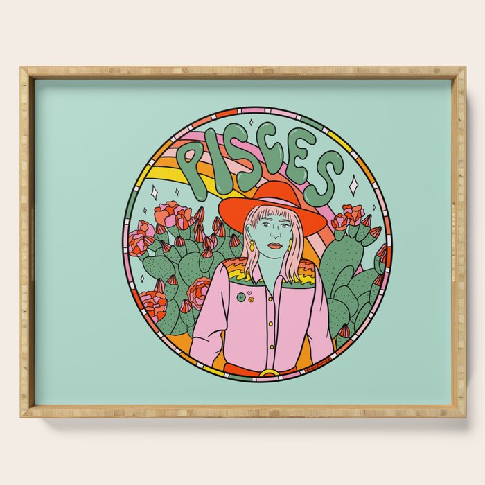 Pisces Cowgirl Serving Tray Gallery Image 1