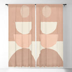 Geometric Shapes 3 Window Curtain Gallery Image 5