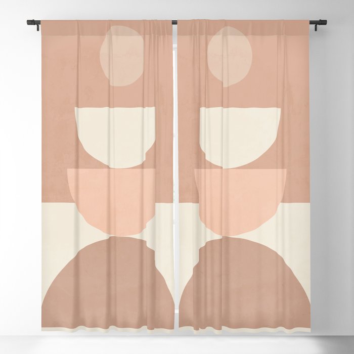 Geometric Shapes 3 Window Curtain Gallery Image 5