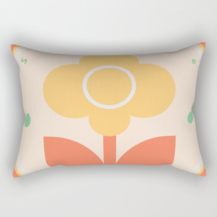 Smile, Always Smile Rectangular Pillow Gallery Image 1
