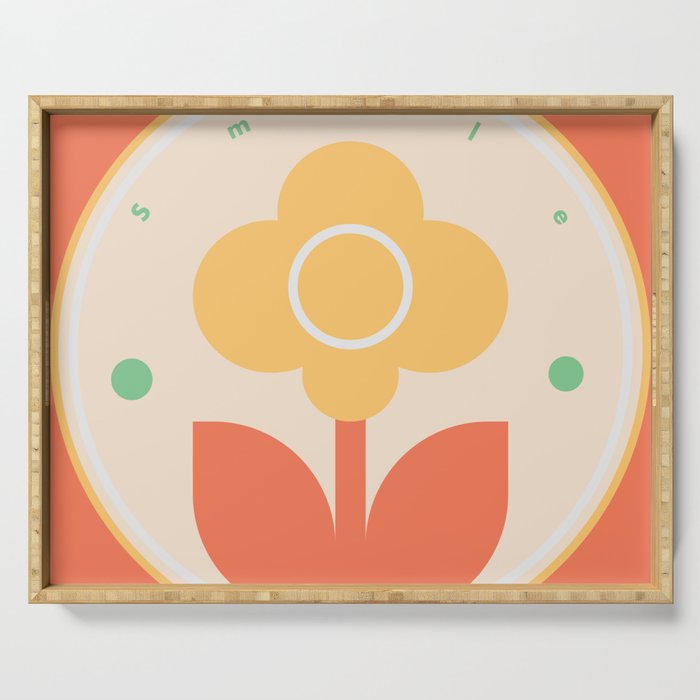 Smile, Always Smile Serving Tray Gallery Image 1