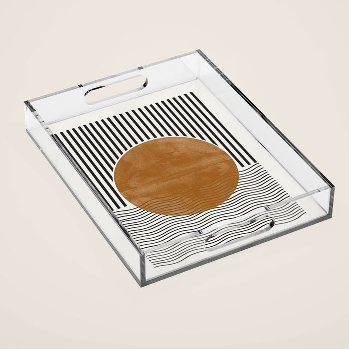 Abstract Modern  Acrylic Tray Gallery Image 1