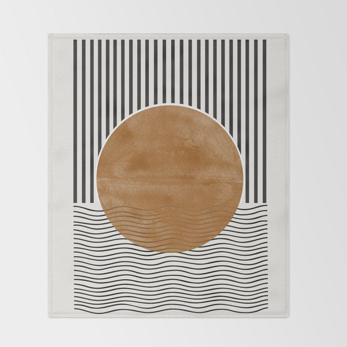 Abstract Modern  Throw Blanket Gallery Image 2