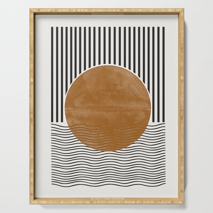 Abstract Modern  Serving Tray Gallery Image 1