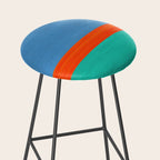 Orange Ocean Sun Stool Gallery Image 2