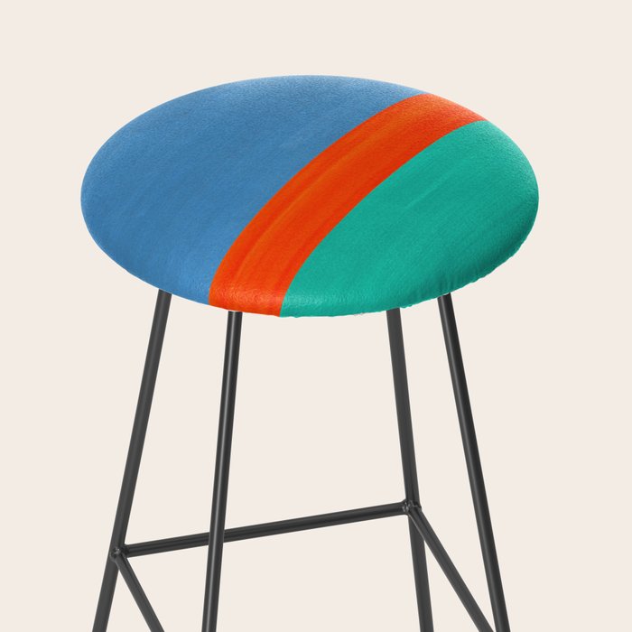 Orange Ocean Sun Stool Gallery Image 2